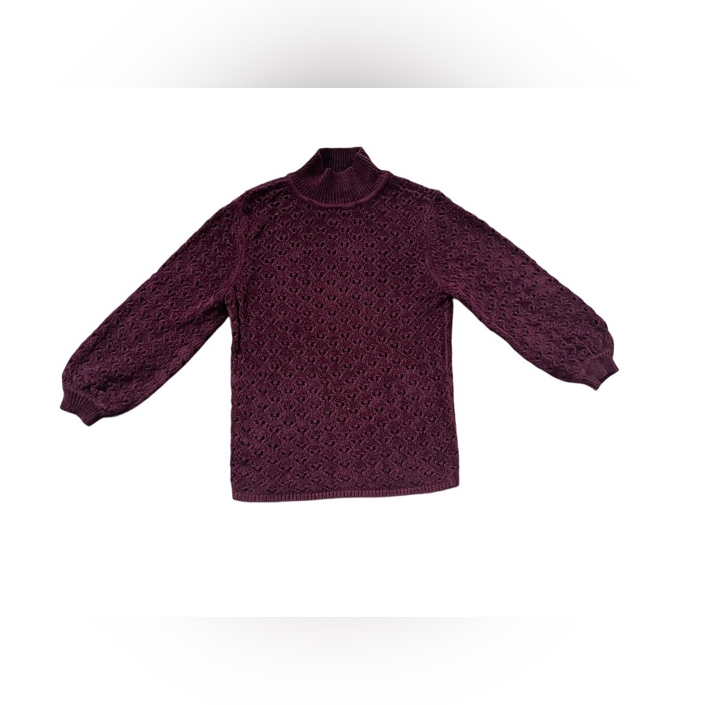 White House Black Market Rich Purple Turtleneck Sweater - Picture 2 of 2